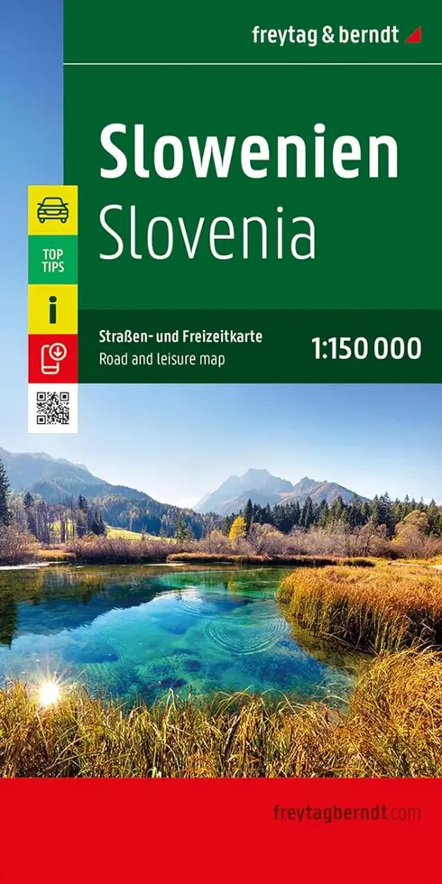 Wegenkaart Slovenië 2-zijdig