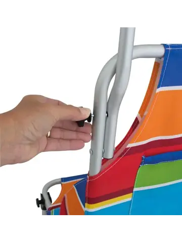 Opvouwbare Lichtgewicht Beach Trailer Stripes