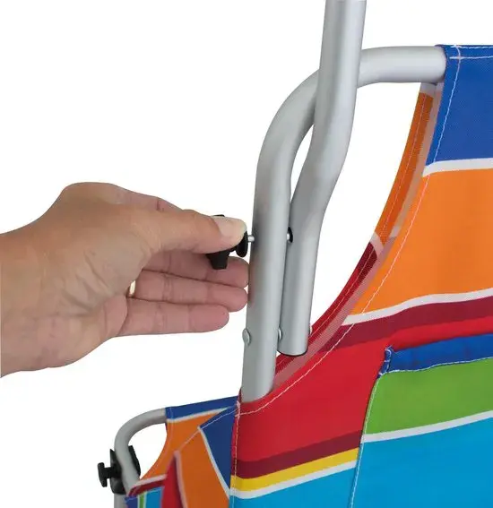 Opvouwbare Lichtgewicht Beach Trailer Stripes