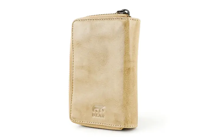 Loet - Ritsportemonnee - Leer - 6 pasjes