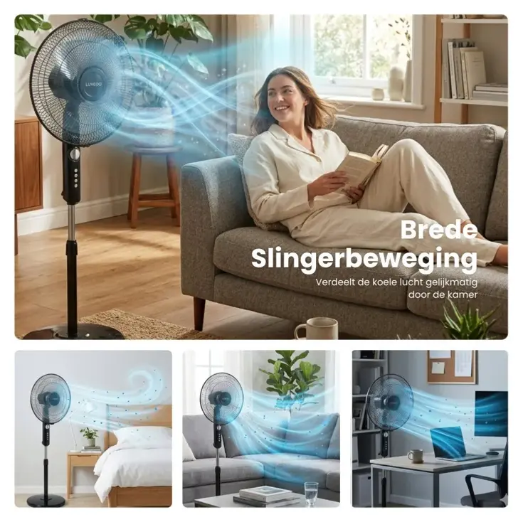 Luvego - Statief Ventilator - TImer