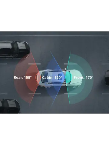 Botslab G980H Pro 3CH 4K Wifi GPS 128gb dashcam