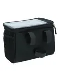 Compacte zwarte waterafstotende stuurtas 5L