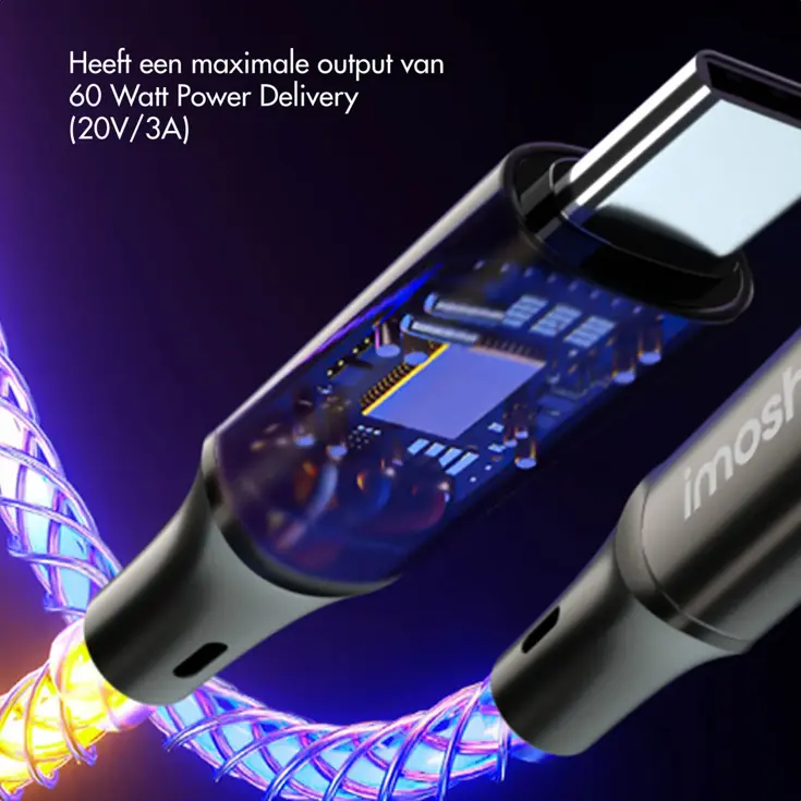 imoshion Lichtkabel 2m - USB-C naar USB-C 60W