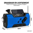 Noodradio® Solar Opwindbaar Met Batterijen