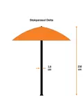 Delta Ø300 cm Stokparasol Garden Impressions