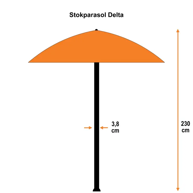 Delta Stokparasol Garden Impressions