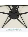 Zweefparasol – 300cm – Crème