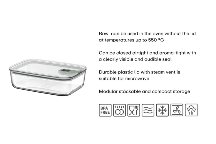 Mepal EasyClip Glazen Vershouddoos 700 ml