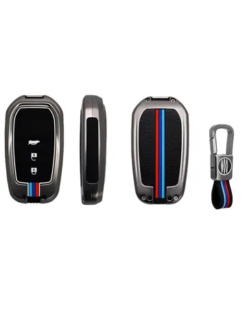 Metalen Sleutelhoesje voor Toyota grijs A3