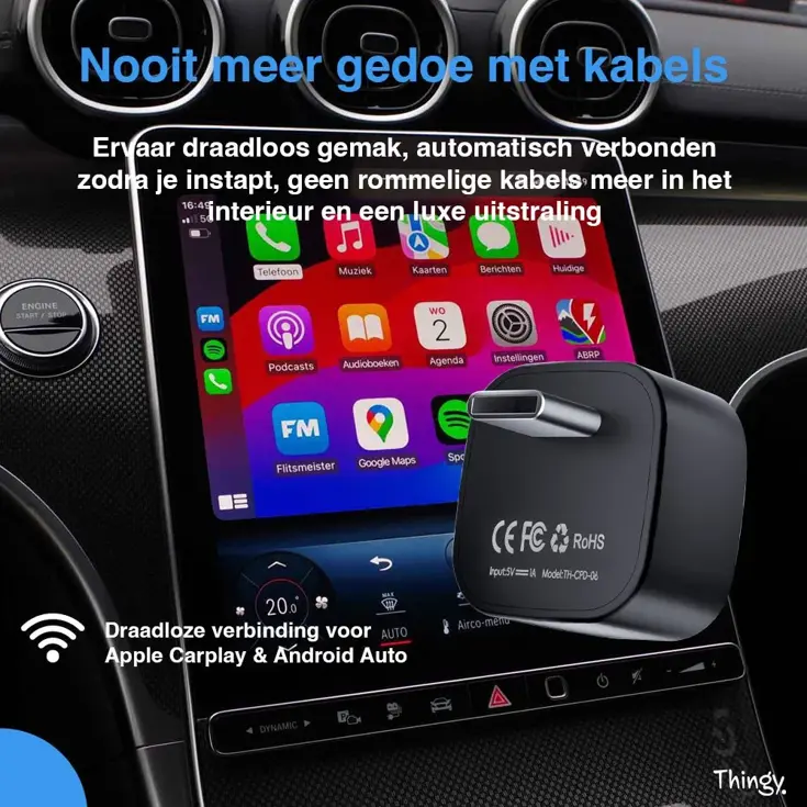 Ultra Mini USB-C 2-in-1 CarPlay Dongle
