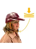 Vizorz SwitchCap fietshelm - Woolly cherry cap