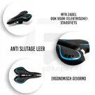 Voltano Gel Fietszadel Met Uitsparing