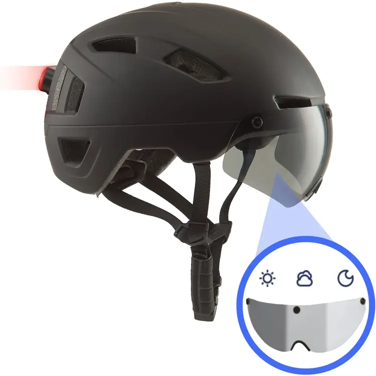 GO-OFF PILOT Fietshelm – automatisch vizier