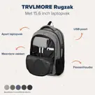 TRVLMORE Rugtas - 28L - 15,6 Inch