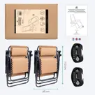 LifeGoods Opvouwbare Tuinstoelen
