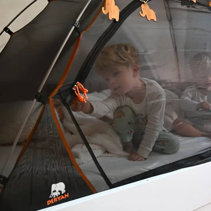 Bedtent Klamboe - 200x90cm - Muggennet - 1mm gaas