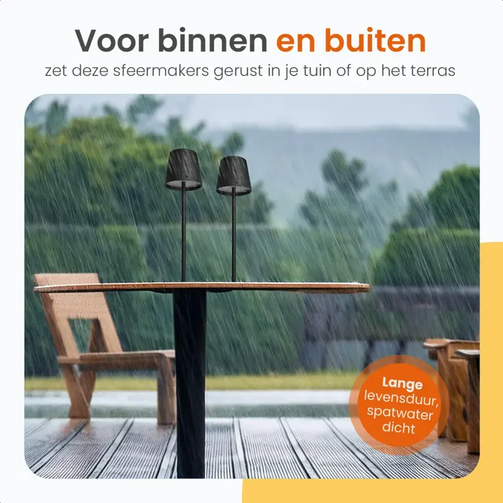 Essence Tafellamp Oplaadbaar - 38cm - LED