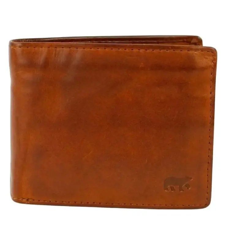 Jim - Leren Billfold portemonnee - Muntgeldvak