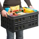 Square - Vouwkrat met koeltas - 46L - zwart