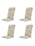 Aria - Tuinstoelkussen Hoge Rug - Set van 4