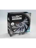WRC Wieldoppen 14" - zilver/zwart 4 stuks