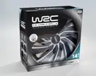 WRC Wieldoppen 14" - zilver/zwart 4 stuks