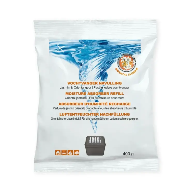 Vochtvanger navulling - 24x - 400 gram - jasmijn