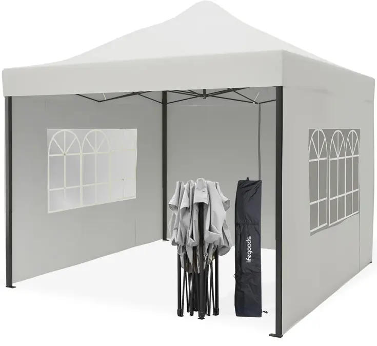 Partytent met Zijwanden – 3x3 m – Wit