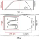 Cortes 3 Tunneltent 3-Persoons