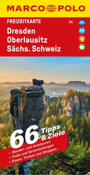 Toeristische kaart FZK 24 Dresden Oberlausitz