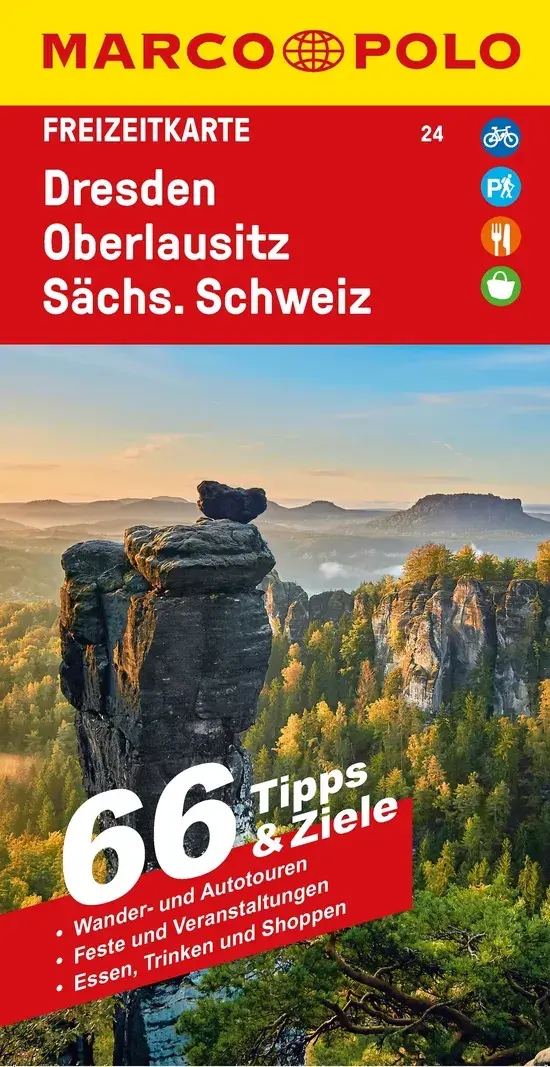 Toeristische kaart FZK 24 Dresden Oberlausitz