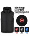 Verwarmde Bodywarmer met Capuchon - Vrouwen