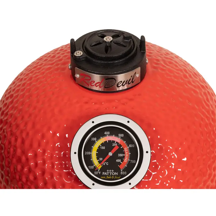 Kamado 15 inch Table Chef - Red Devil Patton