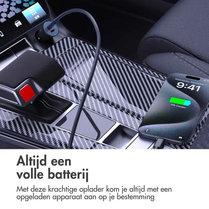 imoshion autolader met 2 USB-C poorten