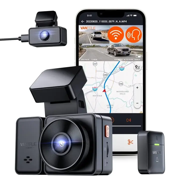 E2 Dual 2K QuadHD Wifi GPS dashcam