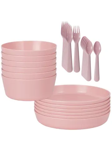 Serviesset 24-delig - Picknickset