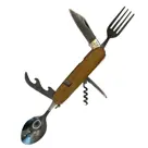 Bestekmes - 7-In-1 Hout - Campingmes - Hem