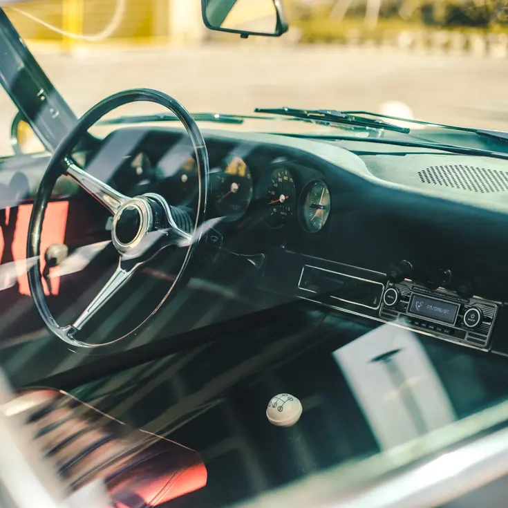 1-DIN Retro DAB+ Autoradio Zwart Bluetooth