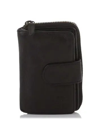 Loet - Ritsportemonnee - Leer - 6 pasjes