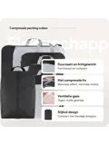 Packing cubes compressie set – 6-delig – Zwart