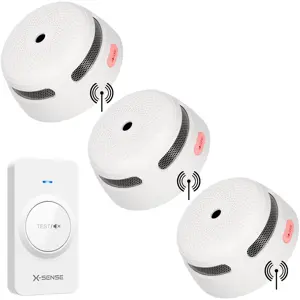 XS01-W Koppelbare rookmelder 3-pack + RC01
