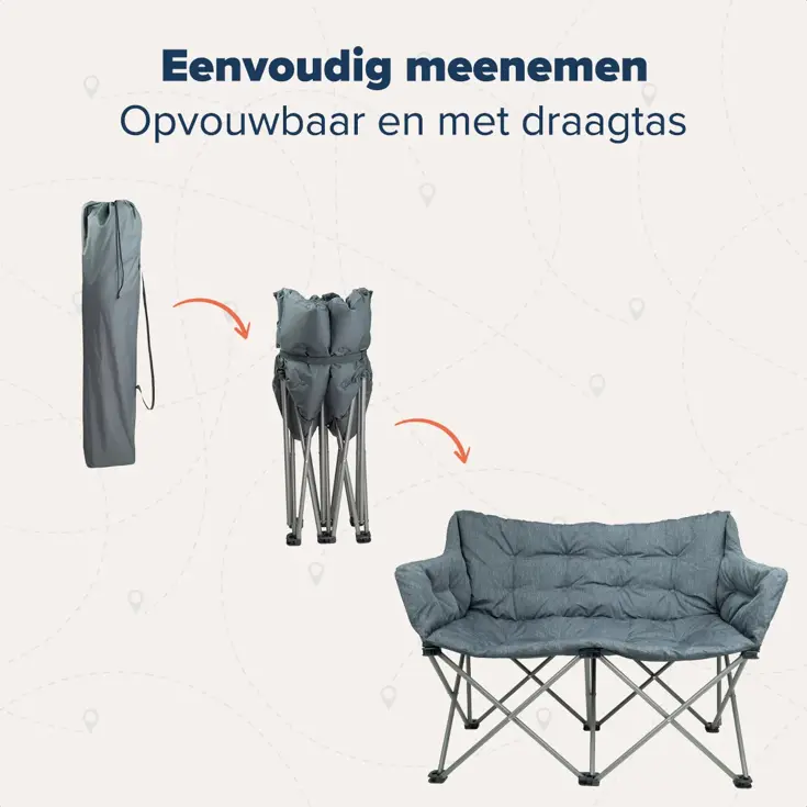 Campingstoel – 2-persoons