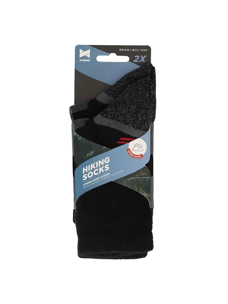 6 paar - Met Wol - Hiking Sokken