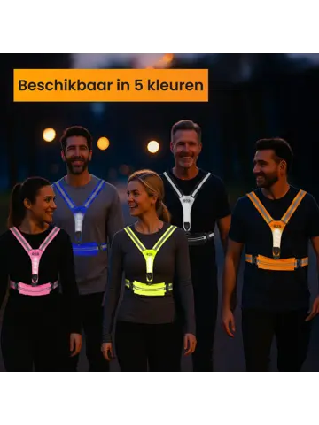 Hardloopvest met Opbergvak oplaadbaar