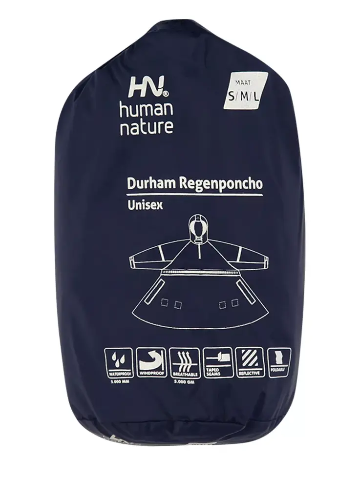Durham - Regenponcho uniseks - Human Nature