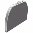 Bo-Camp Tafel Ovaal Koffermodel 120x80 cm