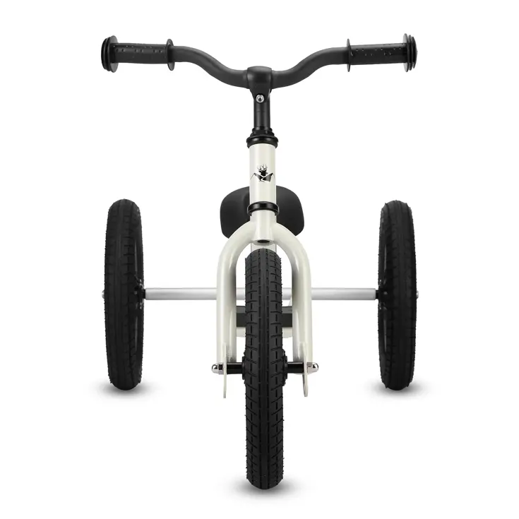 2-in-1 Loopfiets Driewieler met Duwstang