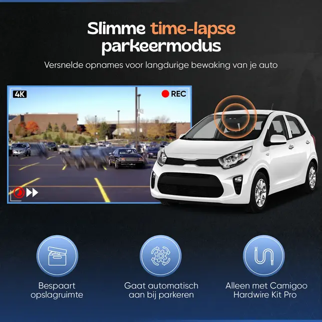 2CH Dashcam - WiFi GPS 4K 64GB - X30 Pro Dashcam