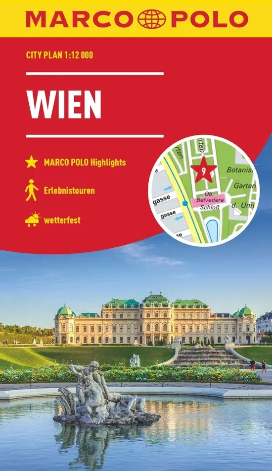 Marco Polo Kaart City Map Wenen 1:12.000